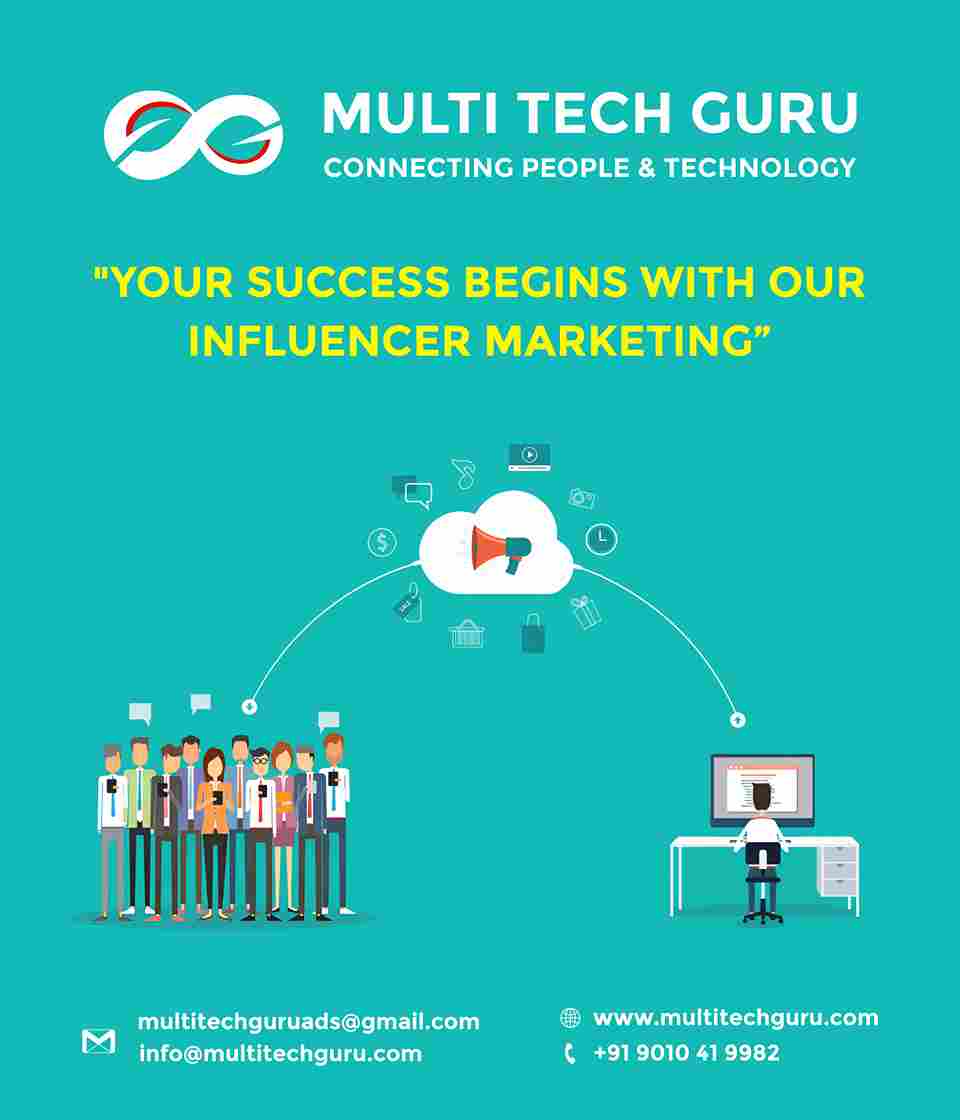 INFLUENCER MARKETING- Branding - advertising-Digital marketing ads-Multitechguru.com-9010419982-Digita media advertising - Print Media Services