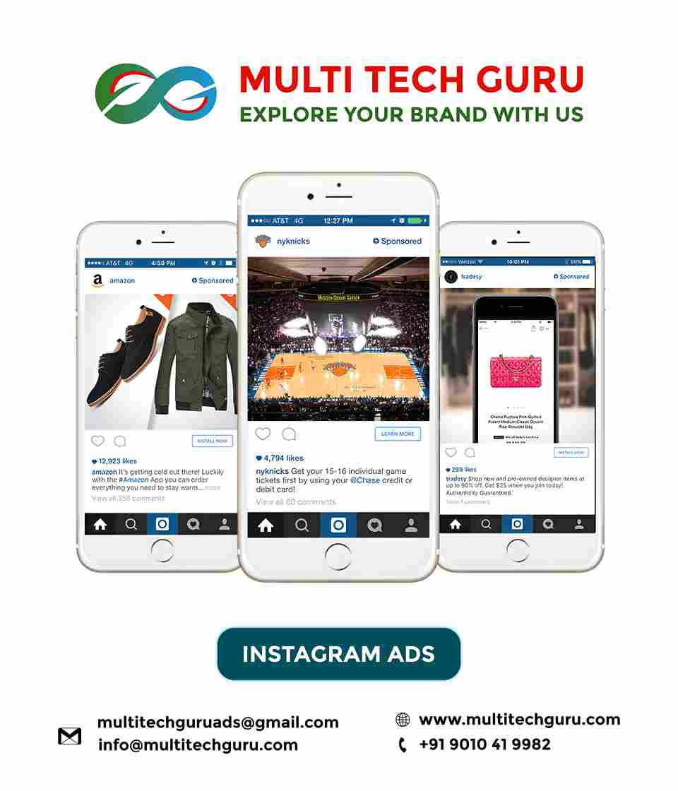 INSTAGRAM ADS- Branding - advertising-Digital marketing ads-Multitechguru.com-9010419982-Digita media advertising - Print Media Services