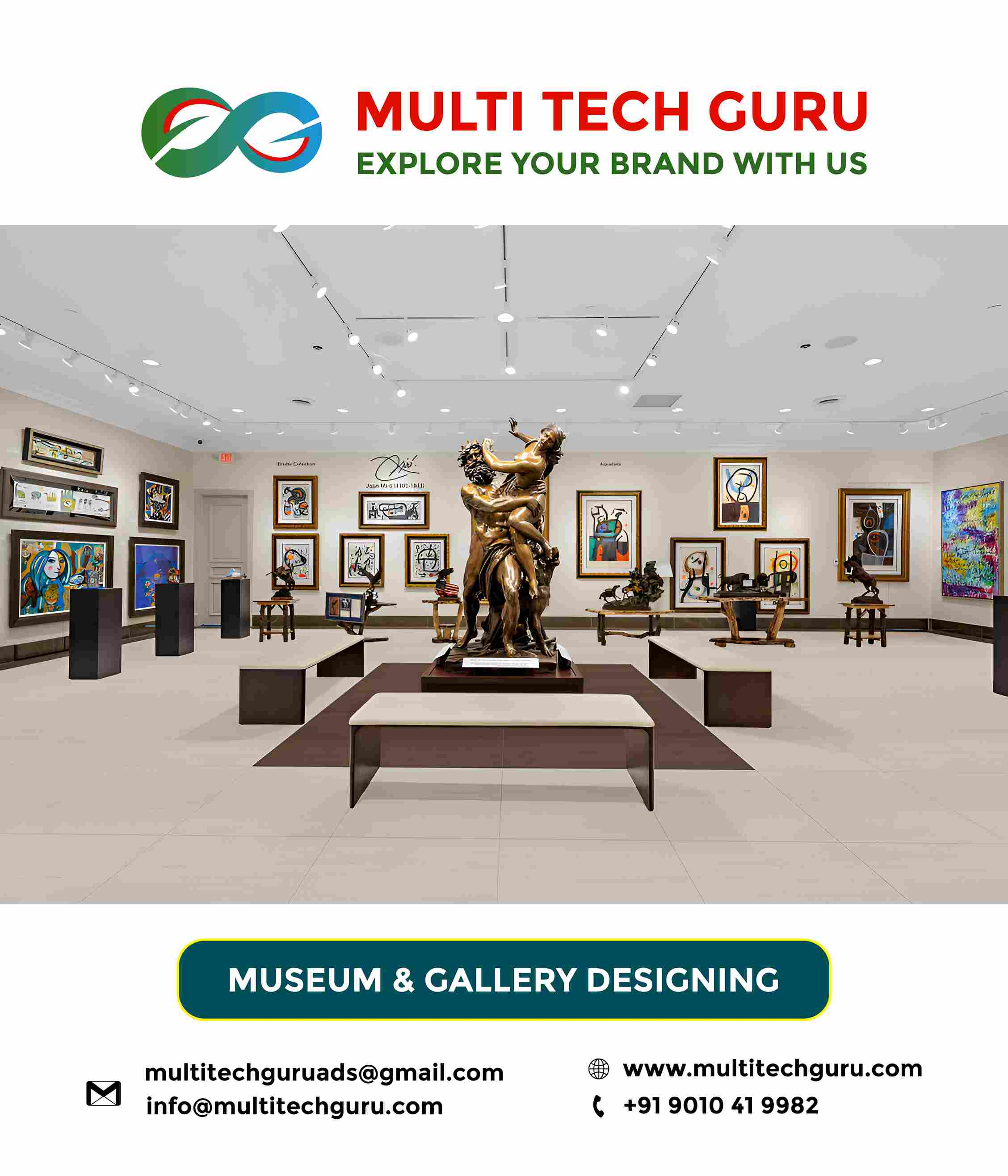 MUSEUM & GALLERY DESIGNING-AD CREATIONS- PRODUCTION-EDITING-BRANDING-MARKETING-ADVERISING-9010419982-MULTITECHGURU.COM-VIDEO ADS-FILM PRODUCTION