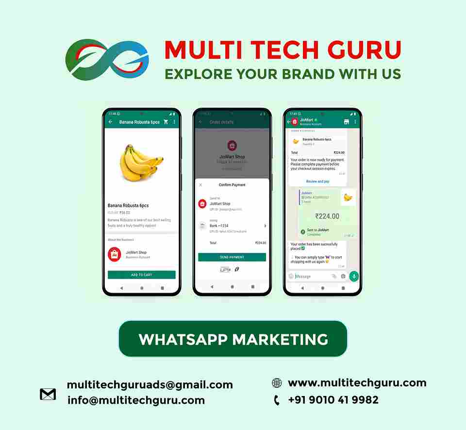 WHATSAPP MARKETING- Branding - advertising-Digital marketing ads-Multitechguru.com-9010419982-Digita media advertising - Print Media Services