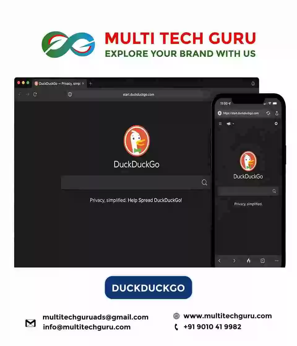 DUCKDUCKGO- Branding - advertising-Digital marketing ads-Multitechguru.com-9010419982-Digita media advertising - Print Media Services