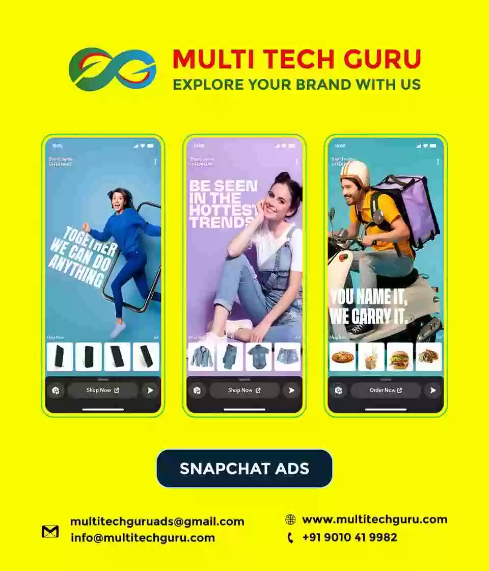 SNAPCHAT ADS- Branding - advertising-Digital marketing ads-Multitechguru.com-9010419982-Digita media advertising - Print Media Services