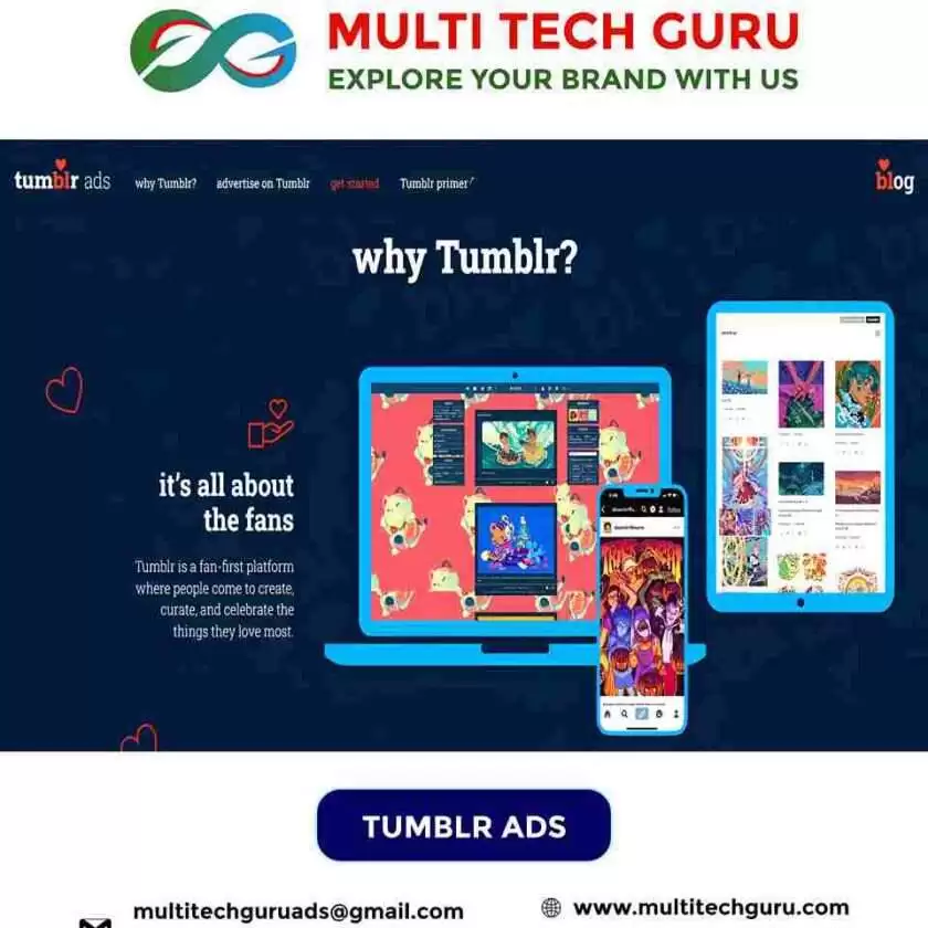 TUMBLR ADS- Branding - advertising-Digital marketing ads-Multitechguru.com-9010419982-Digita media advertising - Print Media Services