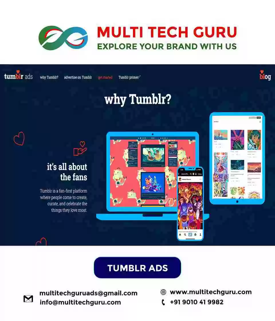 TUMBLR ADS- Branding - advertising-Digital marketing ads-Multitechguru.com-9010419982-Digita media advertising - Print Media Services