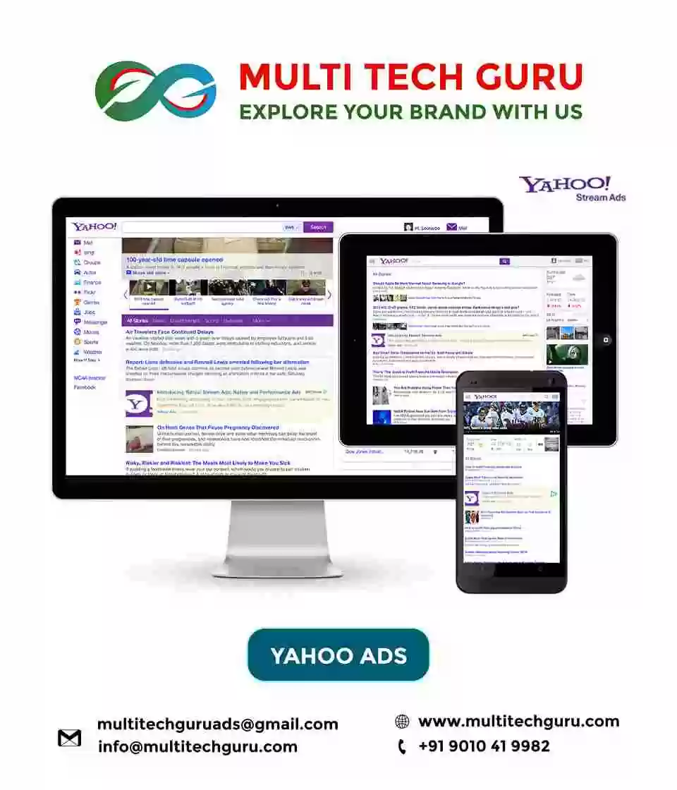 YAHOO ADS- Branding - advertising-Digital marketing ads-Multitechguru.com-9010419982-Digita media advertising - Print Media Services